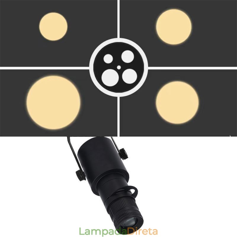 Spot Light Stage KTV Teto Spotlight 4 Níveis de Ajuste de Abertura