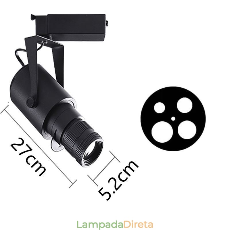 Spot Light Stage KTV Teto Spotlight 4 Níveis de Ajuste de Abertura