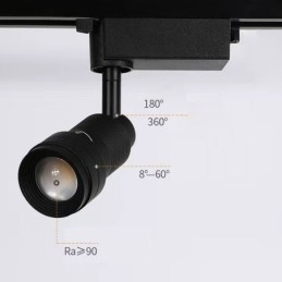 Track Spotlight Iluminação de realce com foco livre