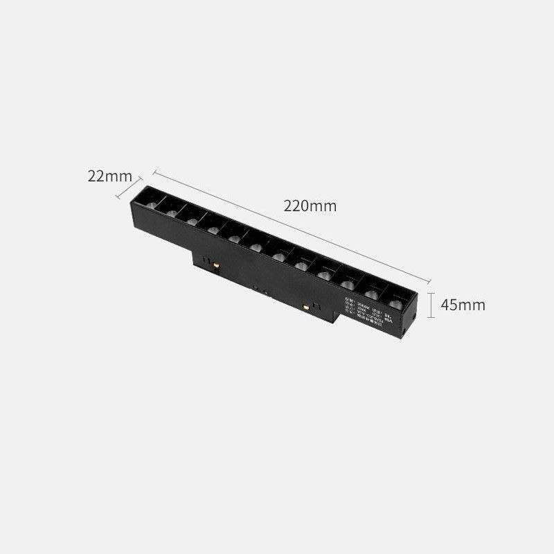 Luminária de trilho magnético embutida Spotlight Luz decorativa 3M 36V