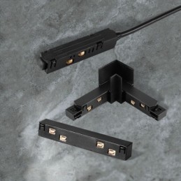 Acessórios de iluminação de trilho magnético Conexão de canto de trilho de trilho embutido