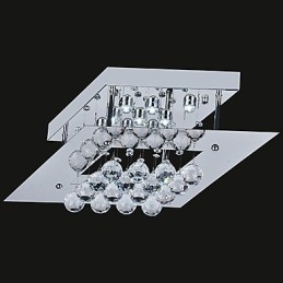 Moderno Contemporâneo Cristal Metal Galvanizado Montagem Embutida