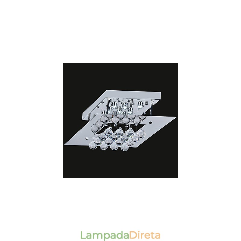 Moderno Contemporâneo Cristal Metal Galvanizado Montagem Embutida
