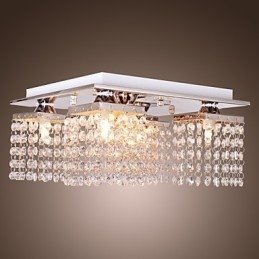 Luminária de Teto Cristal Moderna 5 Luzes