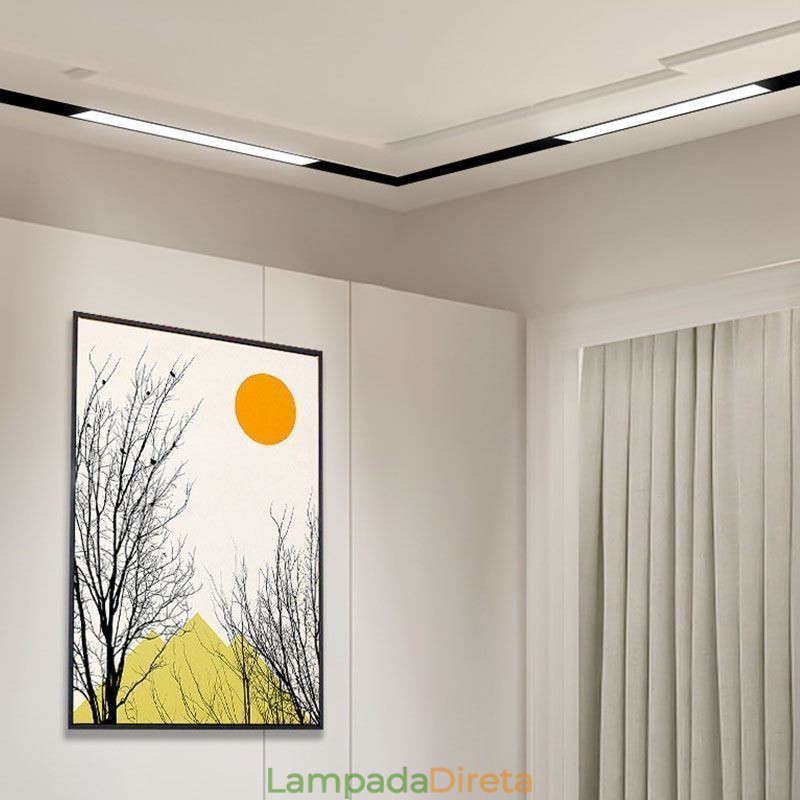 Track Linear Light Recesso Magnético Holofote 36V