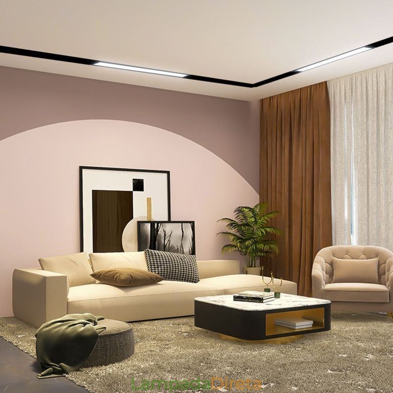 Track Linear Light Recesso Magnético Holofote 36V