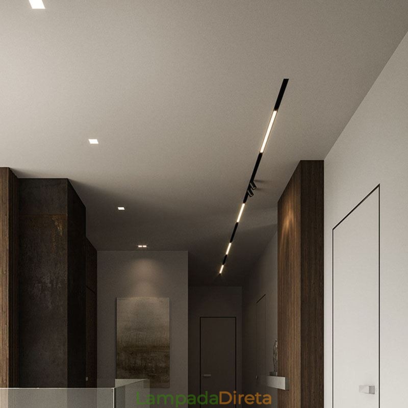 Track Linear Light Recesso Magnético Holofote 36V