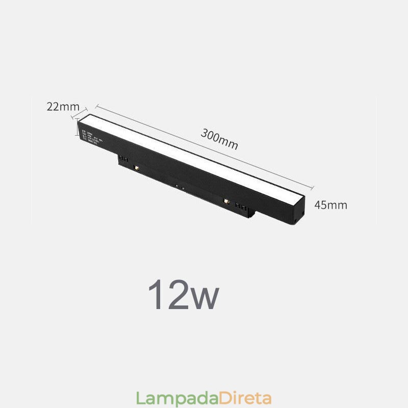 Track Linear Light Recesso Magnético Holofote 36V