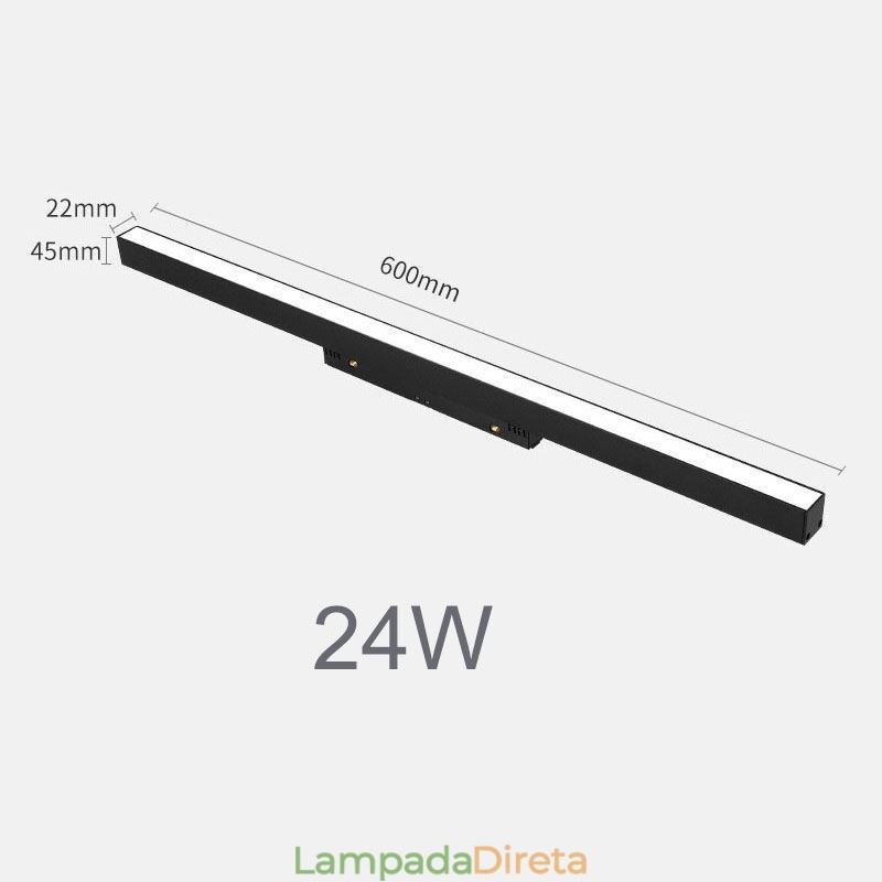 Track Linear Light Recesso Magnético Holofote 36V