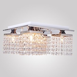 Luminária de Teto Cristal Moderna 5 Luzes