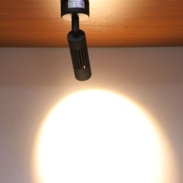 Holofote COB giratório Holofote de teto preto (luz única)