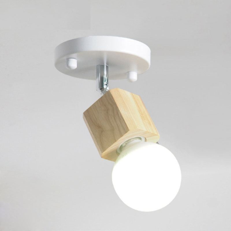 Mini holofote simples moderno luz de teto branca (luz única)