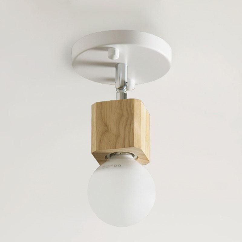Mini holofote simples moderno luz de teto branca (luz única)