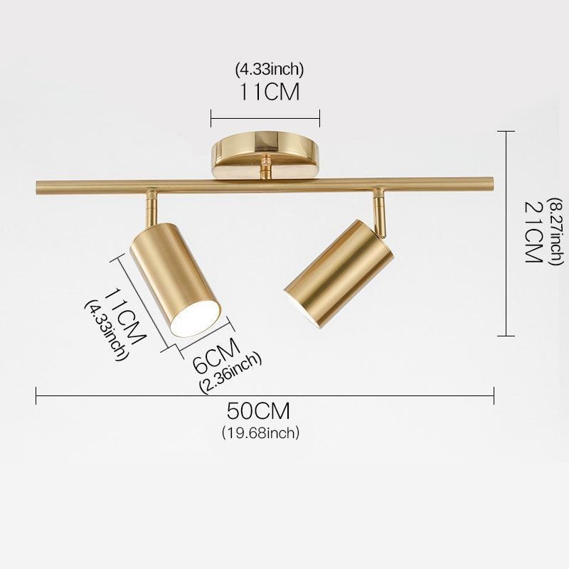Modern Simple Spotlight Alumínio Trilho de teto Luz