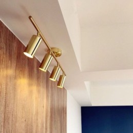 Modern Simple Spotlight Alumínio Trilho de teto Luz