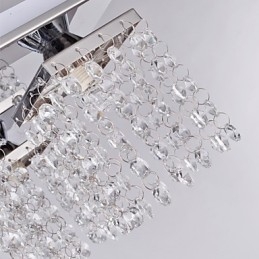 Luminária de Teto Cristal Moderna 5 Luzes