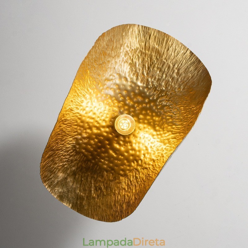 Luminária pendente clássica tradicional de latão puro em metal
