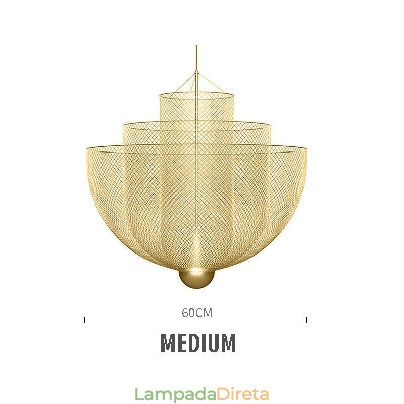 Nordic Grid Designer Criativo e Único Forma Arte Luminária Decorativa Pendente
