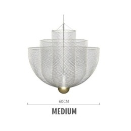 Nordic Grid Designer Criativo e Único Forma Arte Luminária Decorativa Pendente