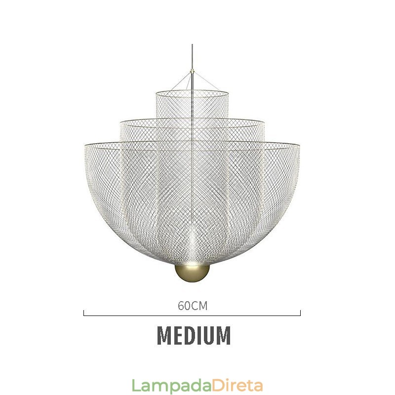Nordic Grid Designer Criativo e Único Forma Arte Luminária Decorativa Pendente