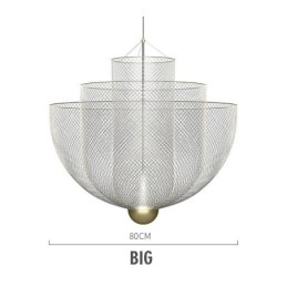 Nordic Grid Designer Criativo e Único Forma Arte Luminária Decorativa Pendente