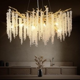 Lustre de cristal moderno e requintado