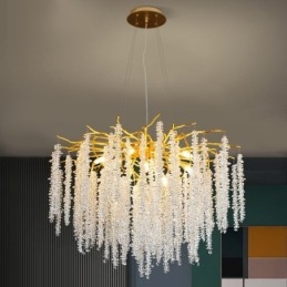 Lustre de cristal moderno e requintado