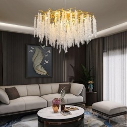 Lustre de cristal moderno e requintado