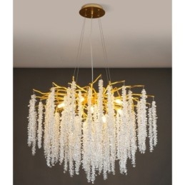 Lustre de cristal moderno e requintado