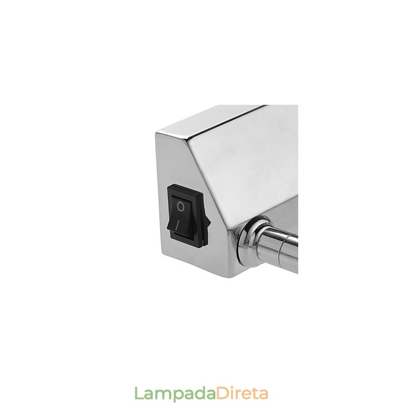 Luzes de espelho de aço inoxidável, luminárias de parede de banheiro de acrílico, luzes de maquiagem, branco frio, branco quente (tamanho: 57X13,5X15)