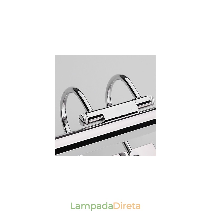 Luzes de espelho de aço inoxidável, luminárias de parede de banheiro de acrílico, luzes de maquiagem, branco frio, branco quente (tamanho: 57X13,5X15)