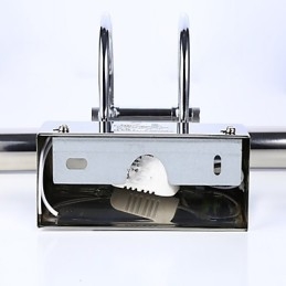 Luzes de espelho de aço inoxidável, luminárias de parede de banheiro de acrílico, luzes de maquiagem, branco frio, branco quente (tamanho: 57X13,5X15)