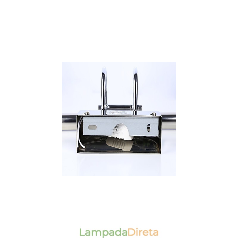 Luzes de espelho de aço inoxidável, luminárias de parede de banheiro de acrílico, luzes de maquiagem, branco frio, branco quente (tamanho: 57X13,5X15)