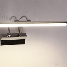 Luzes de espelho de aço inoxidável, luminárias de parede de banheiro de acrílico, luzes de maquiagem, branco frio, branco quente (tamanho: 57X13,5X15)