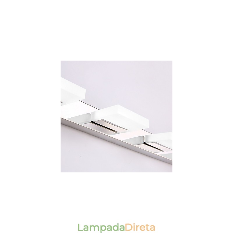 Apliques de parede Iluminação de banheiro Moderno Contemporâneo Metal