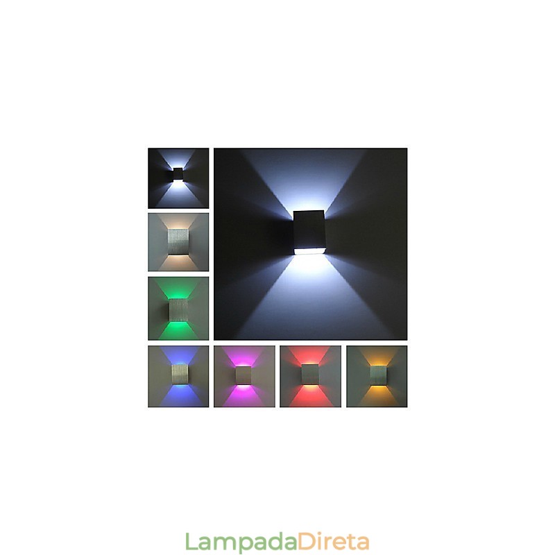 Luminária de parede moderna cores variadas
