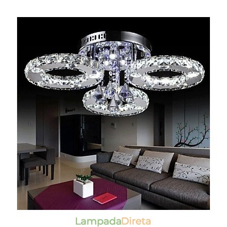 Moderno Contemporâneo Cristal Cromado Metal Montagem Embutida Moderno Contemporâneo Cristal Cromado Metal Montagem Embutida