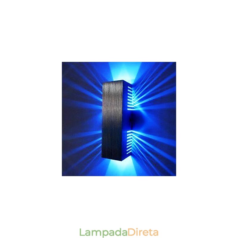 Luminária de parede moderna com design de luz difusa 2 tons cúbicos