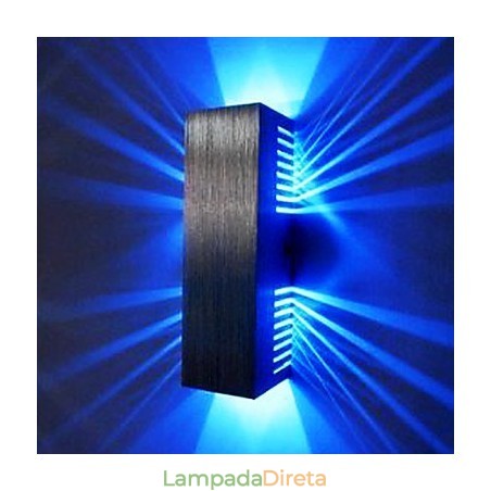 Luminária de parede moderna com design de luz difusa 2 tons cúbicos Luminária de parede moderna com design de luz difusa 2 tons cúbicos