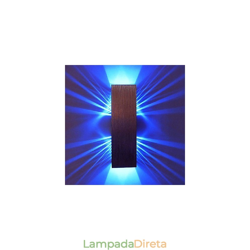 Luminária de parede moderna com design de luz difusa 2 tons cúbicos