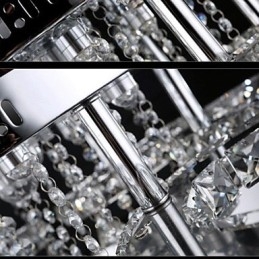 Moderno Contemporâneo Cristal Cromado Metal Montagem Embutida