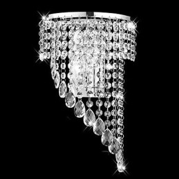 Luminárias de parede de cristal embutidas modernas contemporâneas de metal