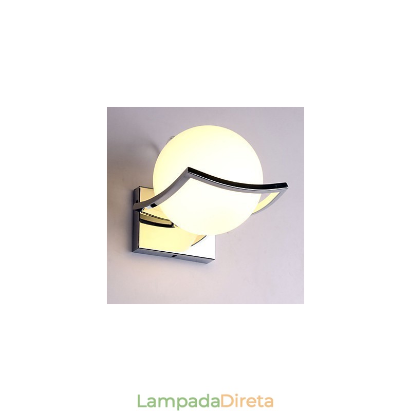 Apliques de parede de vidro Moderno Contemporâneo Metal