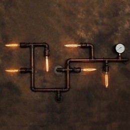Apliques de parede rústicos Lodge Metal