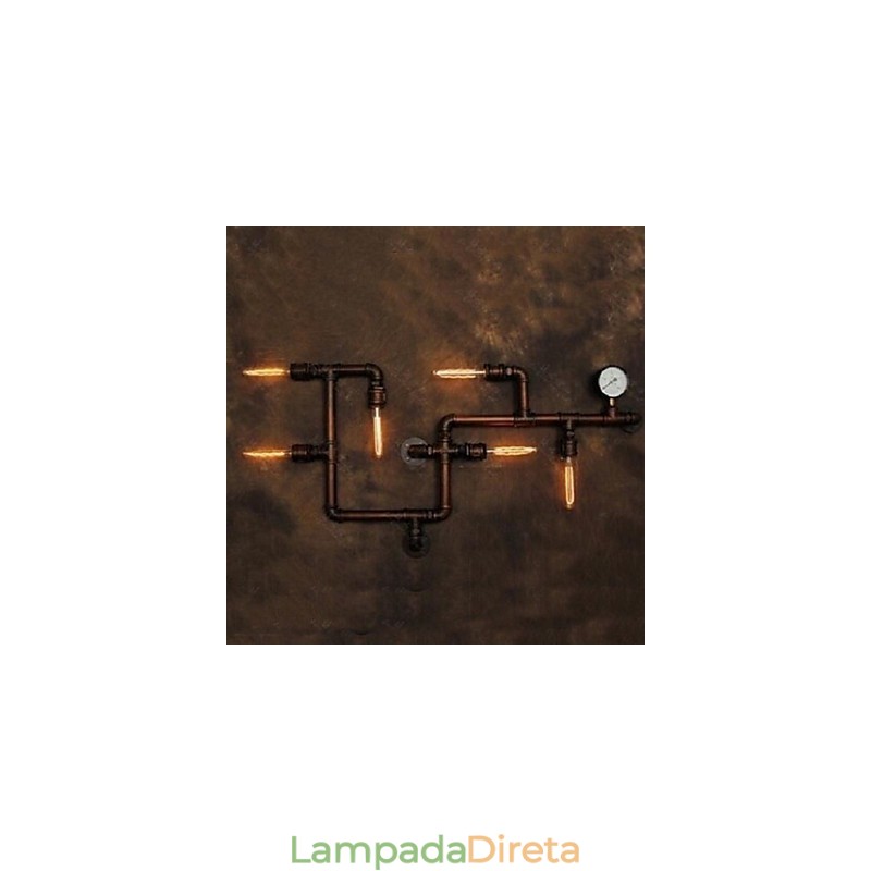 Apliques de parede rústicos Lodge Metal
