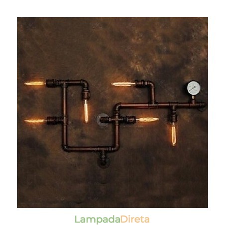 Apliques de parede rústicos Lodge Metal Apliques de parede rústicos Lodge Metal