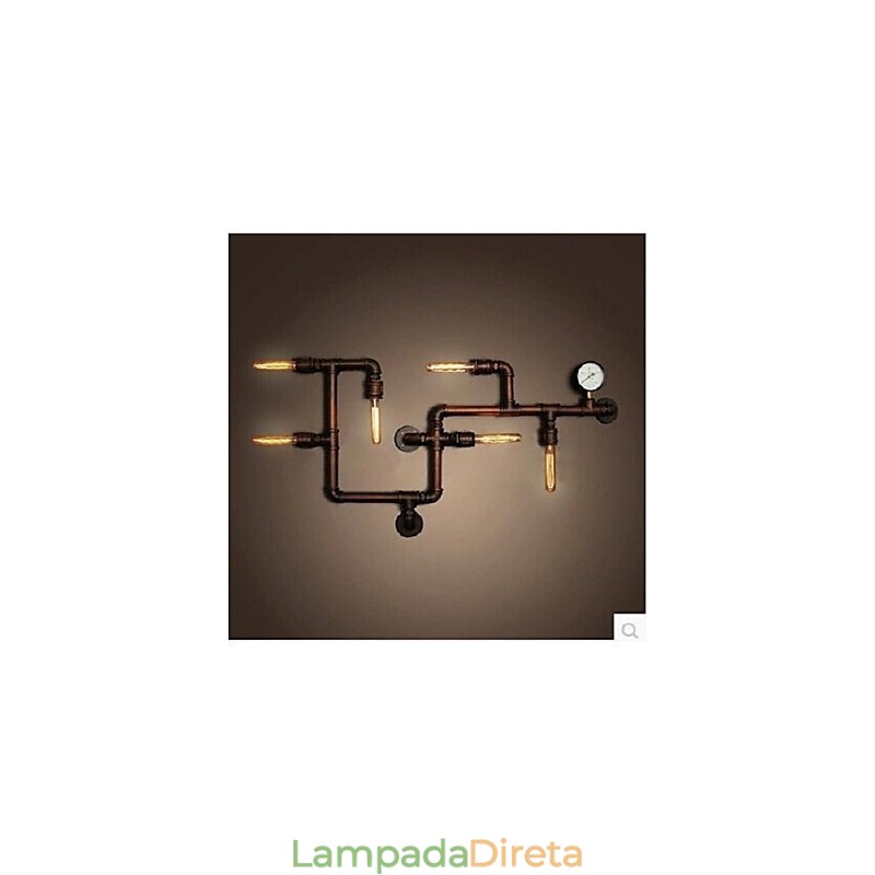 Apliques de parede rústicos Lodge Metal