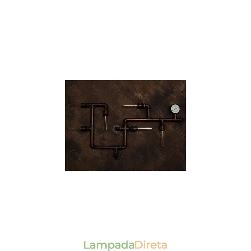 Apliques de parede rústicos Lodge Metal