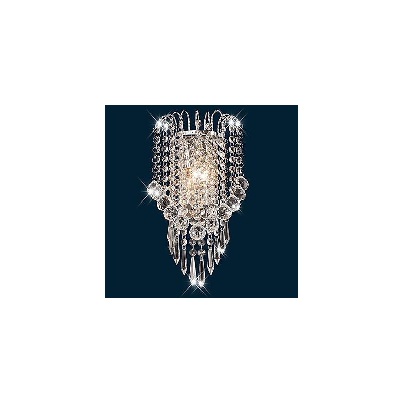 Luminárias de parede de cristal embutidas modernas contemporâneas de metal