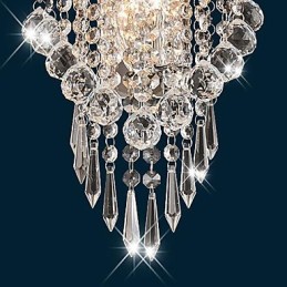 Luminárias de parede de cristal embutidas modernas contemporâneas de metal